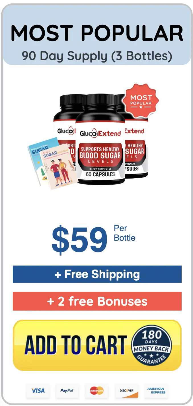 Gluco Extend three bottles order